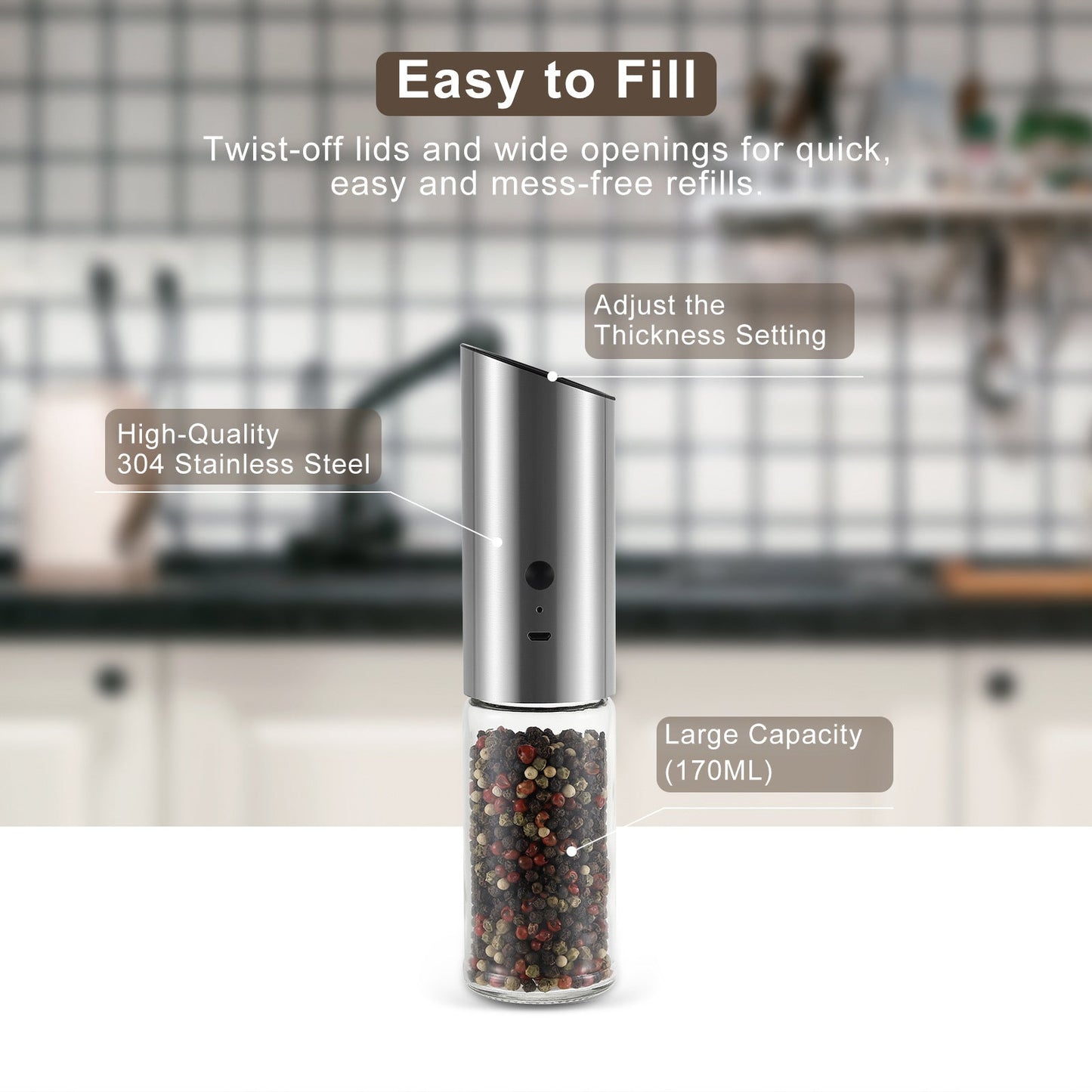Electric Pepper Mill